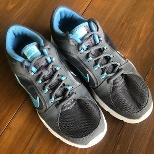 Nike Flex Trainer 4 - Blue/Gray/White - Size 9